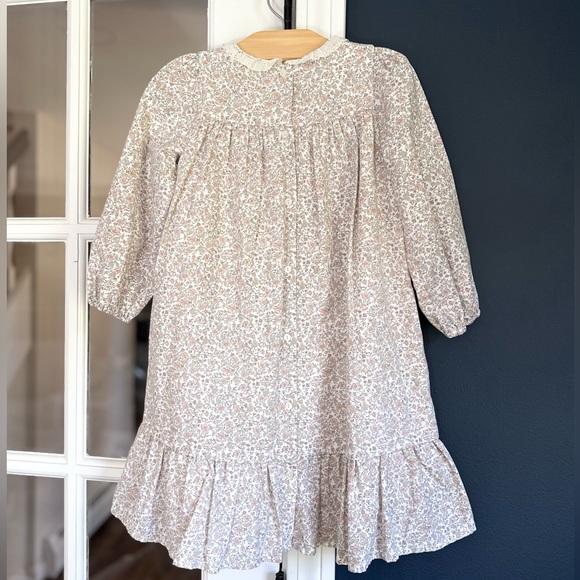 Louisiella Eliot Dress | Long Sleeve Floral Print Smocked Dress, Size 4Y - Picture 7 of 16